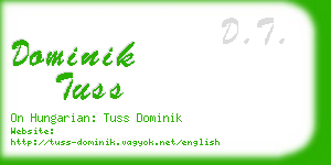 dominik tuss business card